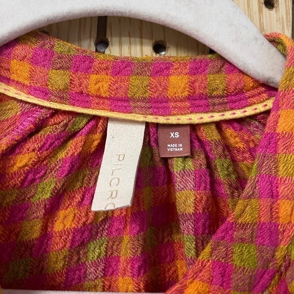 - Pilcro By Anthropologie Plaid Button Down Shirt - Picture 3 of 6